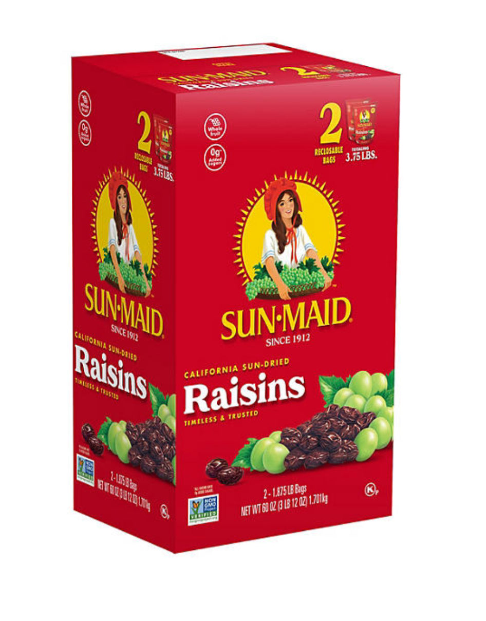 Sun-Maid California Sun-Dried Raisins (30 oz., 2 ct.)